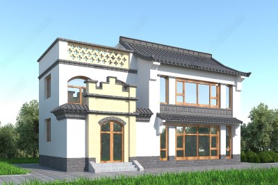 中式古建3D模型下载